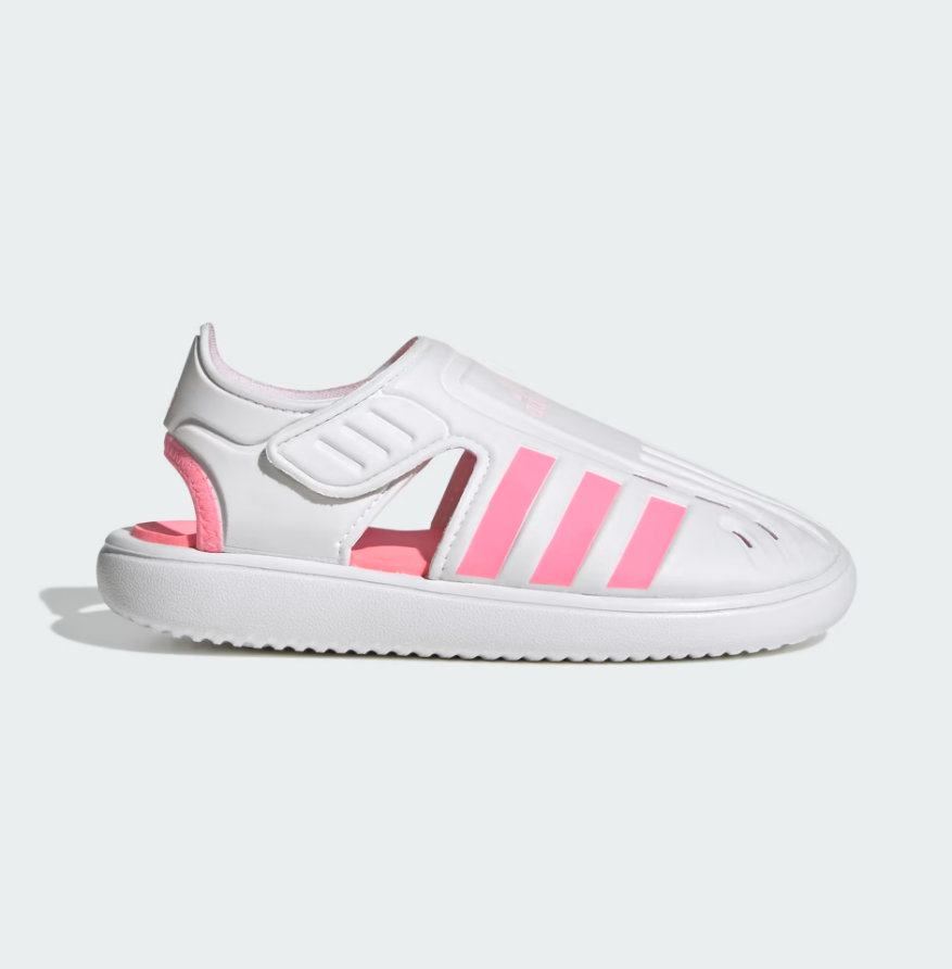 Pink and sales white infant adidas