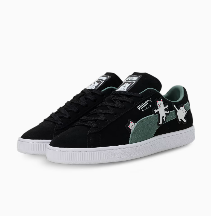 Puma suede 2025 grey black