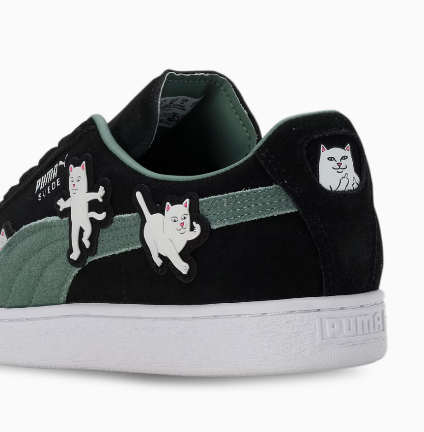 Puma suede 2025 black green