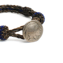 Load image into Gallery viewer, CHAMULA Concho Bracelet Nat Blue Unisex (LF)