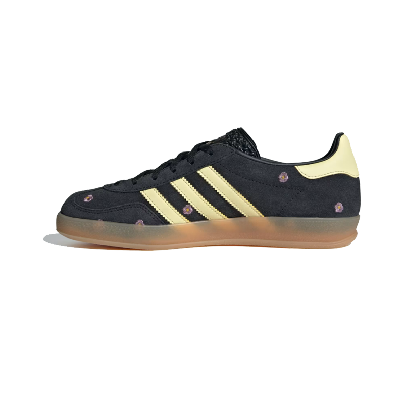 ★adidas★ Gazelle Indoor W Black Yellow IF4490 Leftfoot - adidas - Gazelle Indoor - Core Black/Almost