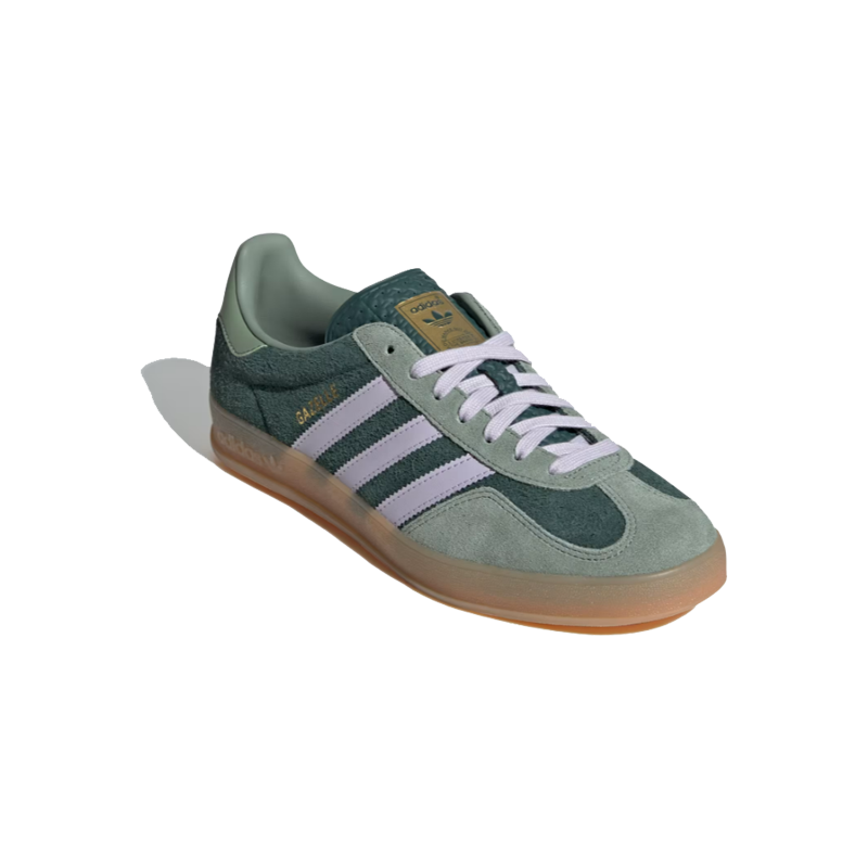 Leftfoot - adidas - Gazelle Indoor - Mineral Green/Silver Dawn