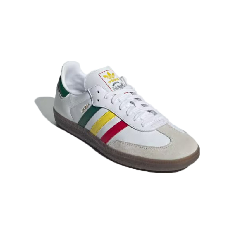 Leftfoot - adidas - Samba OG (Rasta White) - White/Yellow/Green