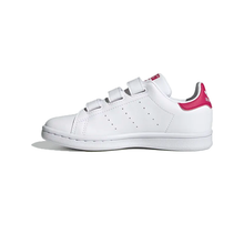 Load image into Gallery viewer, adidas - Stan Smith CF C - Cloud White/Bold Pink - Kids [FX7540}