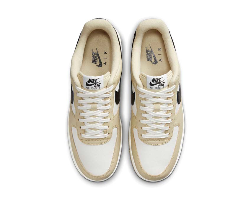 Air force 1 on sale black white and gold