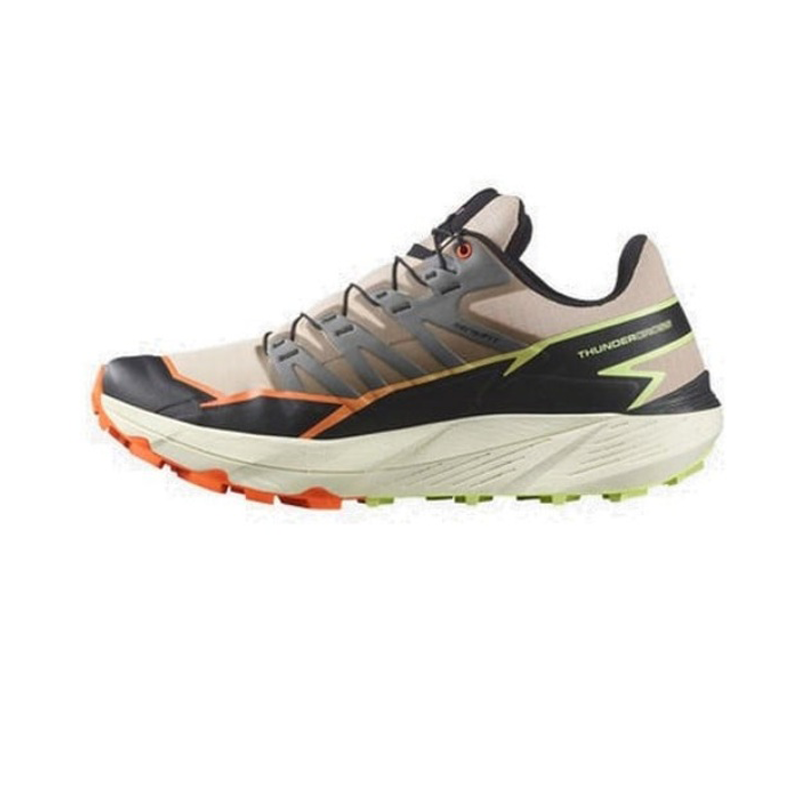 Leftfoot - SALOMON - Thundercross - Safari/Red Orange/Sharp Green