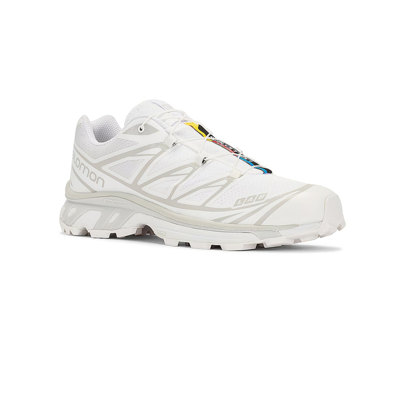 靴 Salomon XT-6 White/White/Lunar Rock 7 Leftfoot - SALOMON - XT-6 - White/Lunar Rock - Unisex [412529
