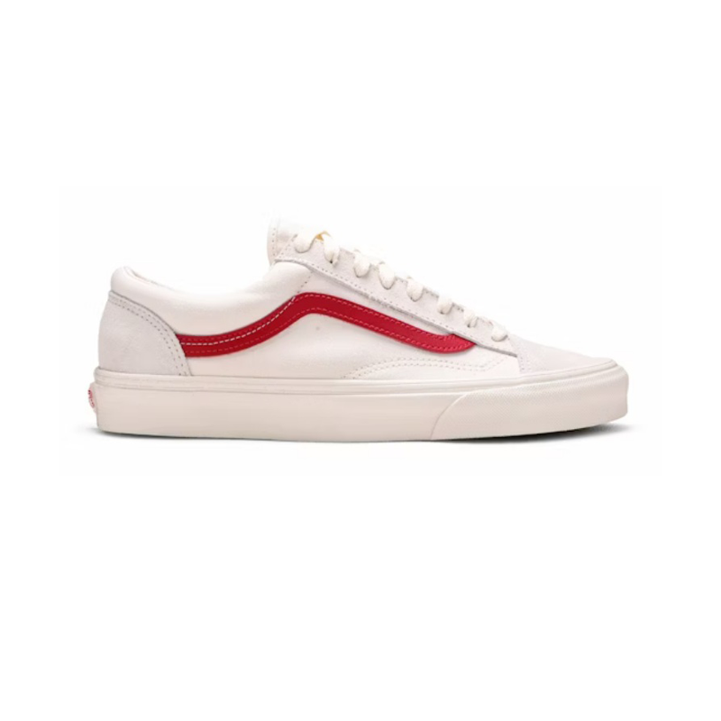 Leftfoot VANS Style 36 Marshmallow/Racing Red Unisex