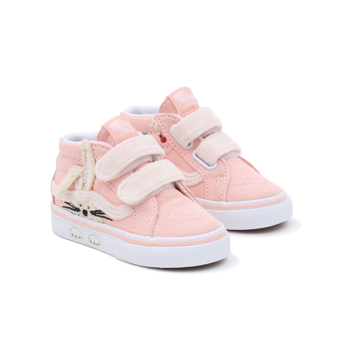 Girls pink high top clearance vans