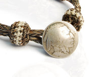 Load image into Gallery viewer, CHAMULA CONCHO BRACELET 1#1 NAT/ BLK X NAT