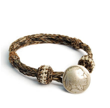 Load image into Gallery viewer, CHAMULA CONCHO BRACELET 1#1 NAT/ BLK X NAT