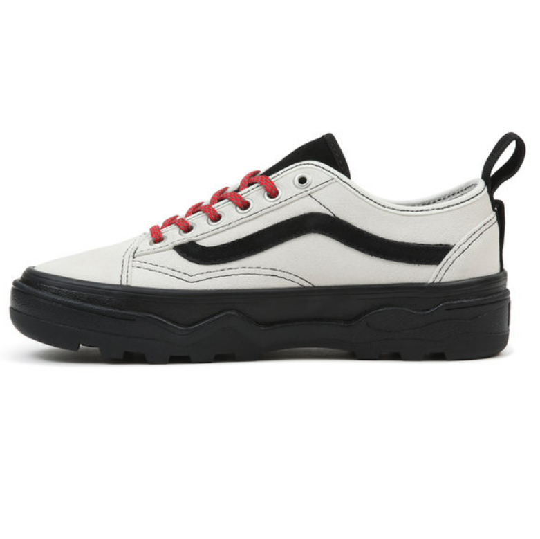 White leather 2025 low top vans