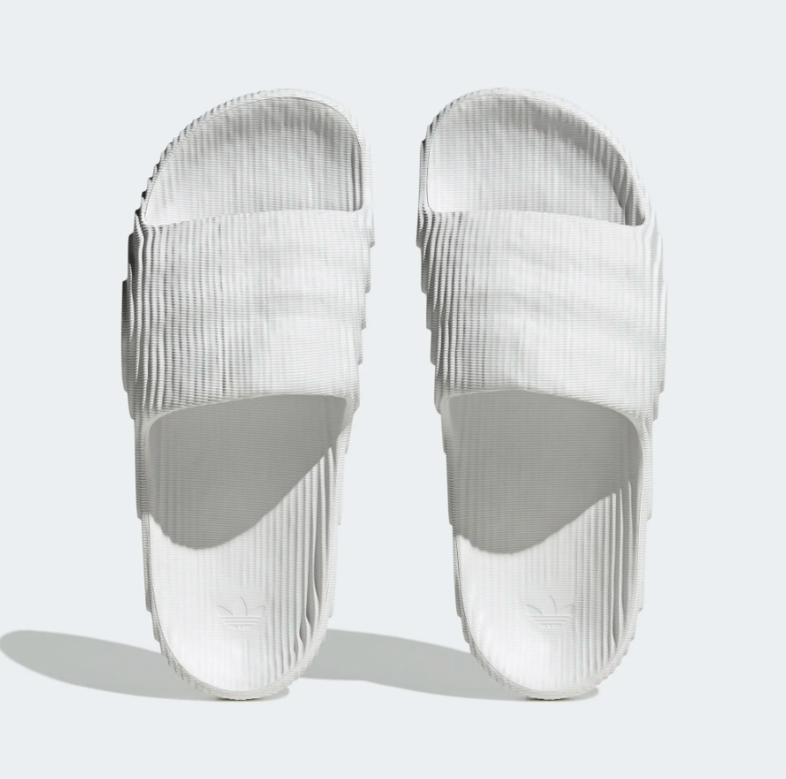 White and grey deals adidas slides