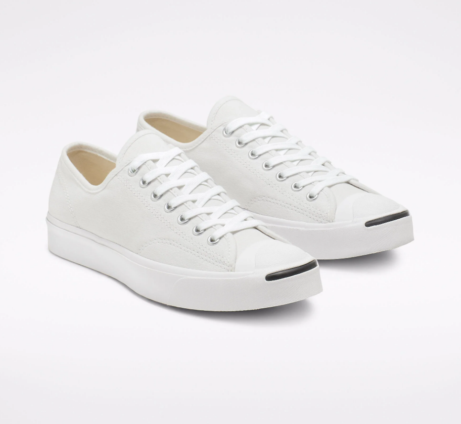Converse jack purcell on sale white canvas