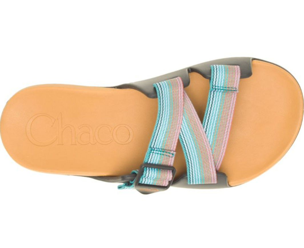 CHACO Chillos Slide Sandal Rising Teal JCH108717 LF