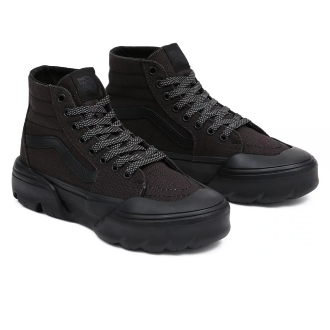 Black high top cut vans
