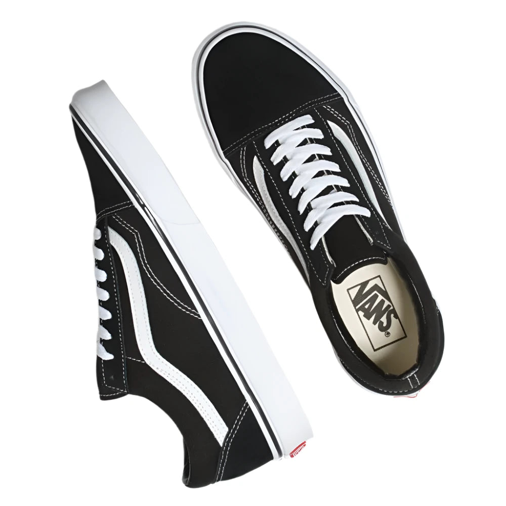 VANS Old Skool Classics Black White Unisex LF leftfoot