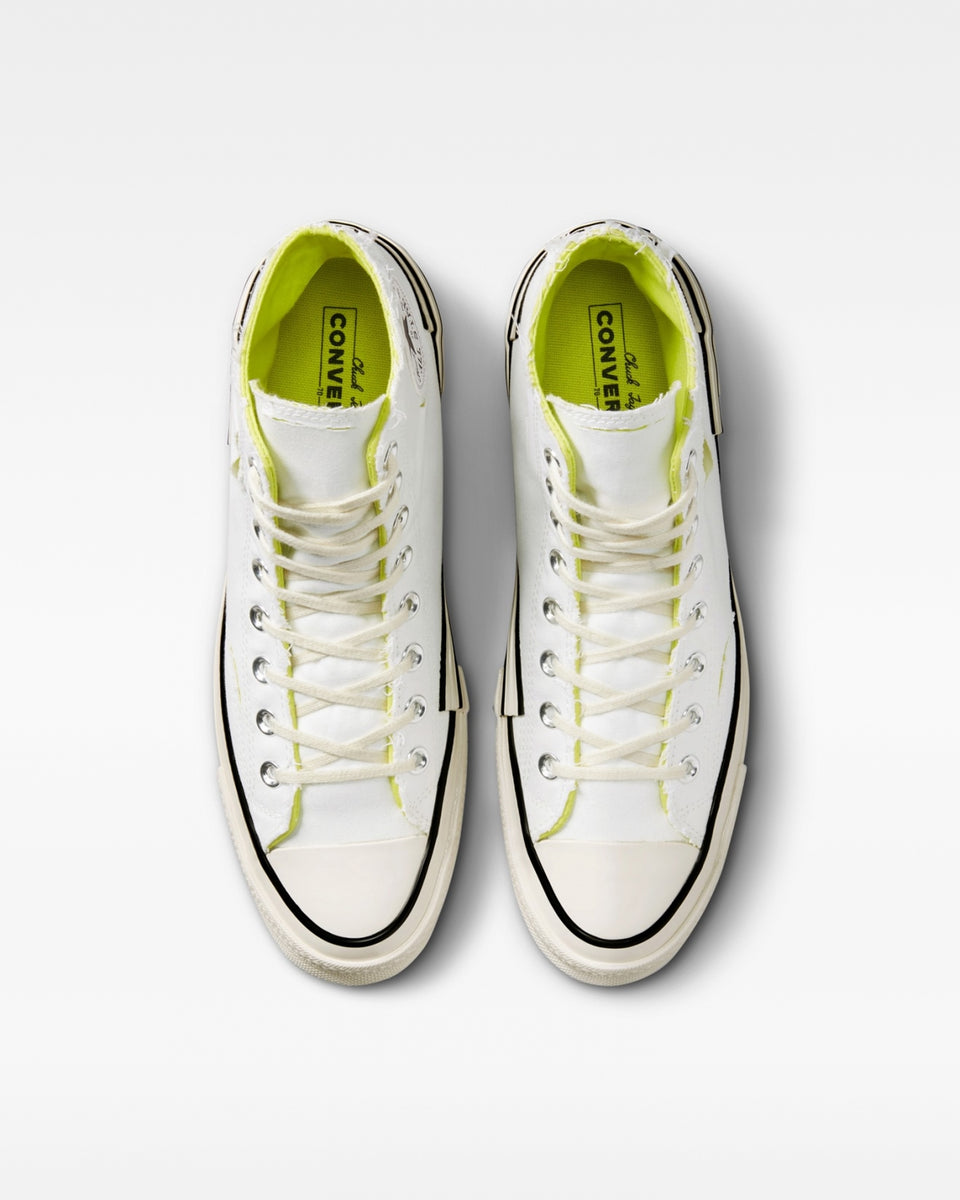 CONVERSE Chuck 70 Hacked Heel Hi White Laser Lemon