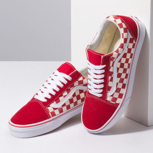Checkered red vans old skool Clearance