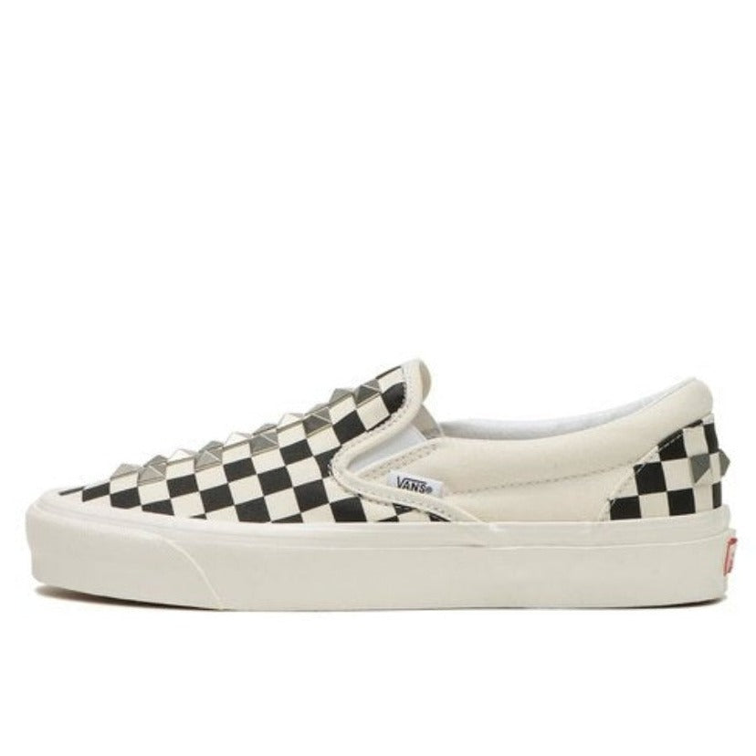 Checkered vans slip on sale Clearance