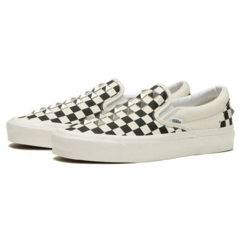 Vans studded slip on sale on