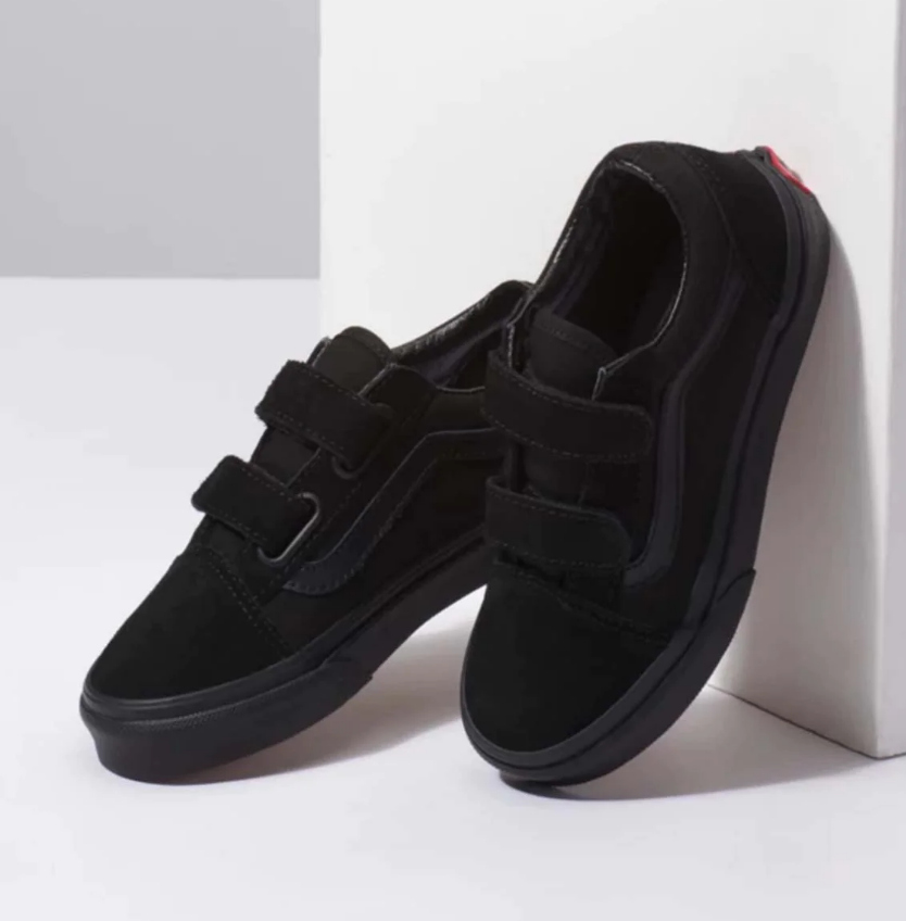 Vans old skool all black velcro outlet