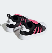 Load image into Gallery viewer, adidas Superstar 360 2.0 Infant Black Pulse Magenta HQ4122 (LF)