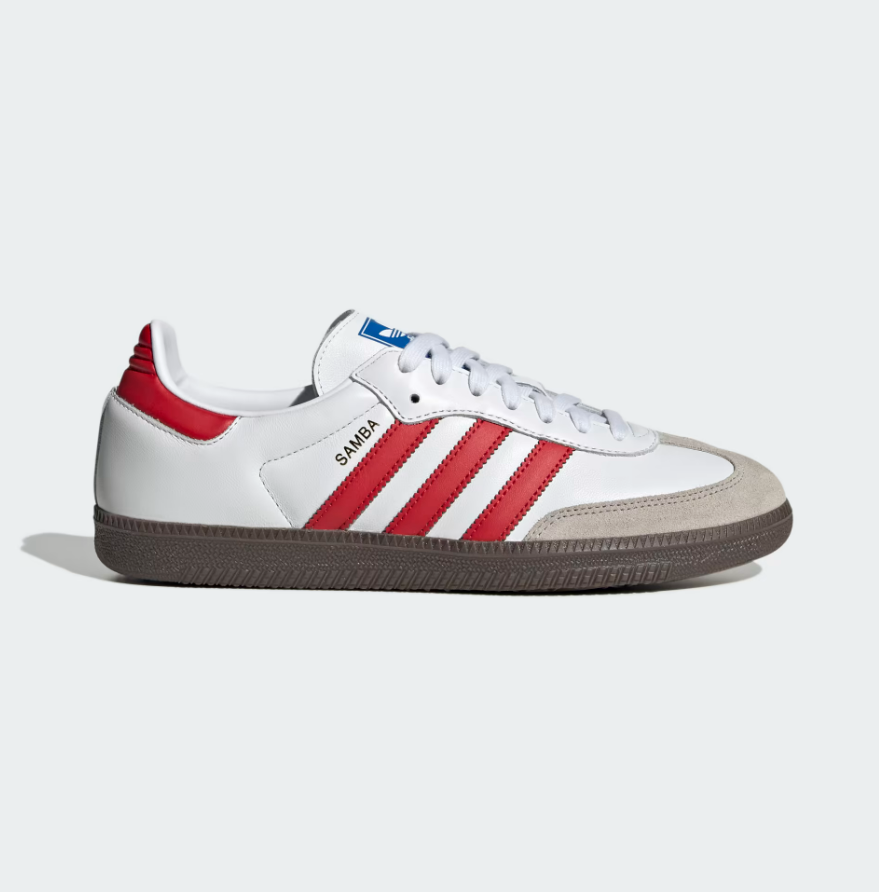 adidas Samba OG White Scarlet Red Gum IG1025 Unisex (LF) – leftfoot.sg