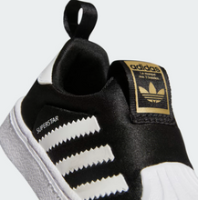 Load image into Gallery viewer, adidas Infants Superstar 360 I GX3233 Black/White/Gold Metallic (LF)