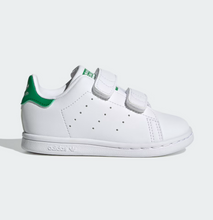 Load image into Gallery viewer, adidas Stan Smith Infants Cloud White Green Velcro FX7532 (LF)