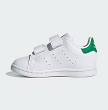 Load image into Gallery viewer, adidas Stan Smith Infants Cloud White Green Velcro FX7532 (LF)