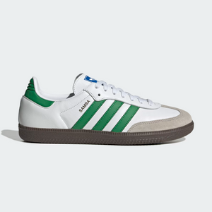 adidas Samba OG Cloud White Green Unisex IG1024 leftfoot