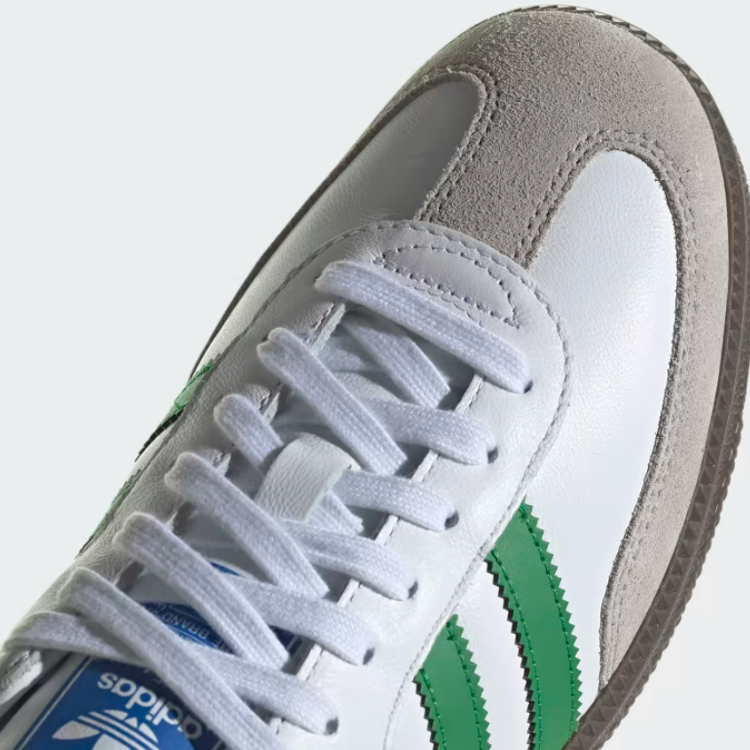 adidas Samba OG Cloud White Green Unisex IG1024 leftfoot