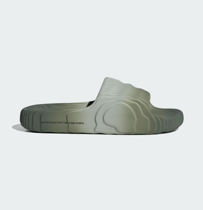 Green and black adidas best sale slides