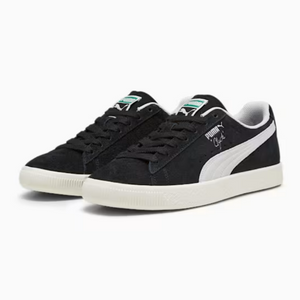 PUMA Clyde Hairy Suede 393115 02 Black Frosted Ivory Unisex (LF)