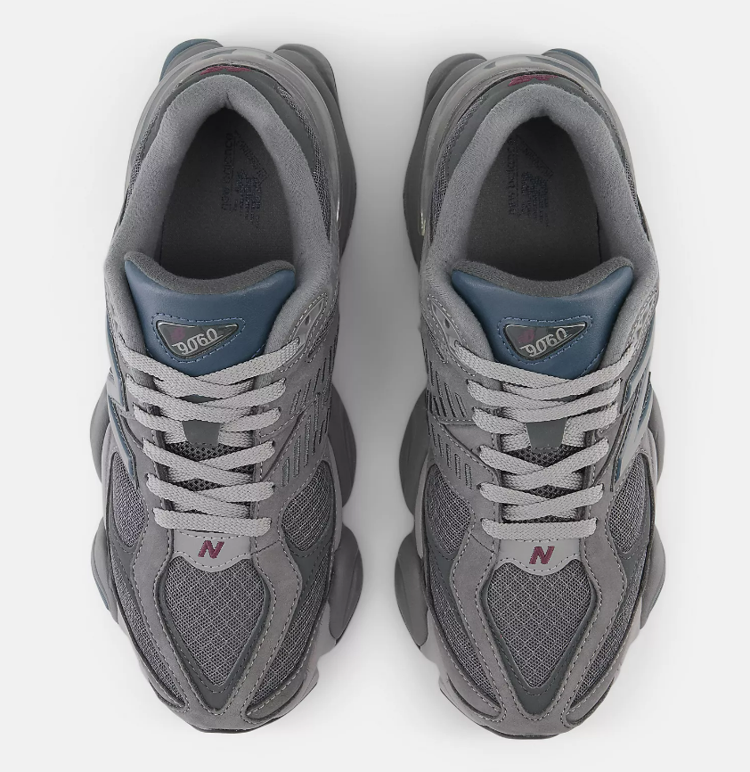 NEW BALANCE 9060 U9060ECC Castlerock Navy Silver Metallic Unisex LF leftfoot