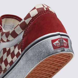 VANS Stressed Old Skool Stressed Red White Unisex (LF)