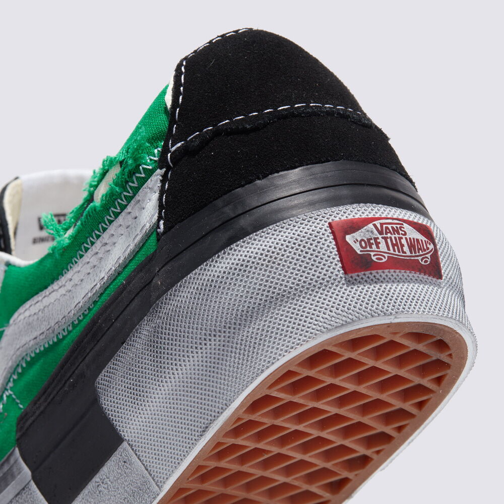 Black vans 2024 green laces