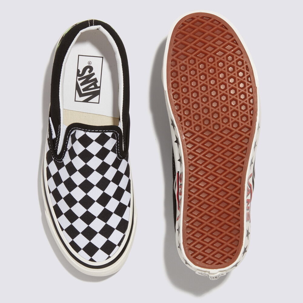 VANS Classic Slip On 98 Dx Diamond Check Black/White Unisex (LF ...