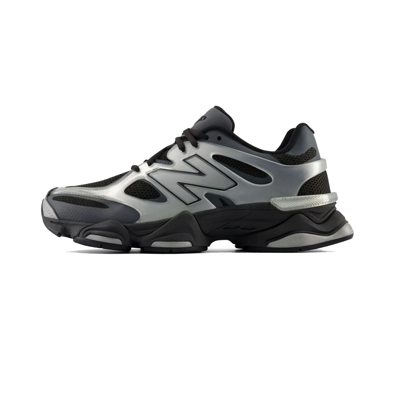 Leftfoot- NEW BALANCE - 9060X - Silver Metallic/Black Cement
