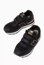 Load image into Gallery viewer, NEW BALANCE - 574 - Black/Gold - Kids [PV574GL]