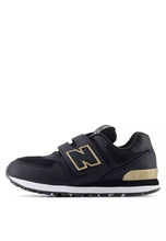 Load image into Gallery viewer, NEW BALANCE - 574 - Black/Gold - Kids [PV574GL]