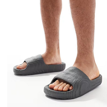 Load image into Gallery viewer, adidas - Adilette 22 Slides - Grey/Black - Unisex [HP6522]