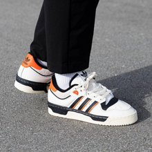 Load image into Gallery viewer, adidas - Rivalry 86 Low - Cloud White/Black/Orange - Unisex [IE7140]