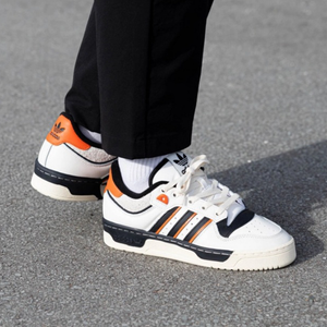 adidas - Rivalry 86 Low - Cloud White/Black/Orange - Unisex [IE7140]