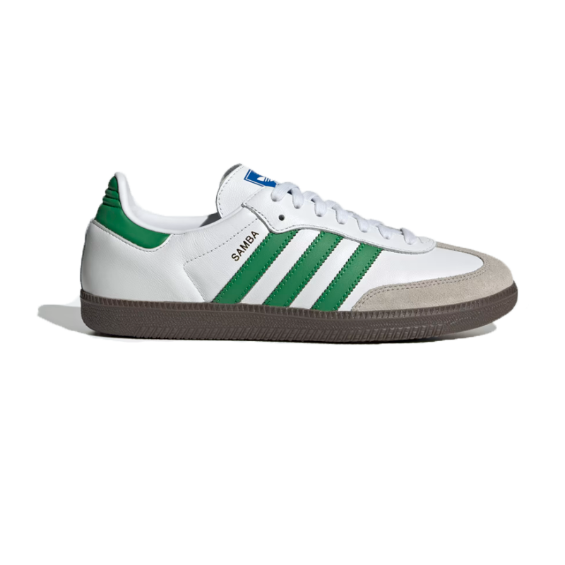 Leftfoot - adidas - Samba OG - Cloud White/Green - Unisex [IG1024]   leftfoot.sg