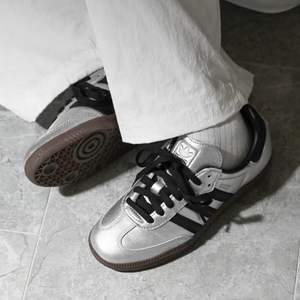 adidas - Samba OG - Silver Metallic/Core Black - Women's [JI4218]