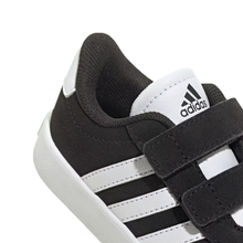 Load image into Gallery viewer, adidas - VL Court 3.0 CF - Black/White Velcro - Kids [ID9158]
