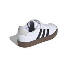 Load image into Gallery viewer, adidas - VL Court 3.0 El C - Cloud White/Black/Grey - Kids [ID9155]