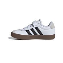 Load image into Gallery viewer, adidas - VL Court 3.0 El C - Cloud White/Black/Grey - Kids [ID9155]